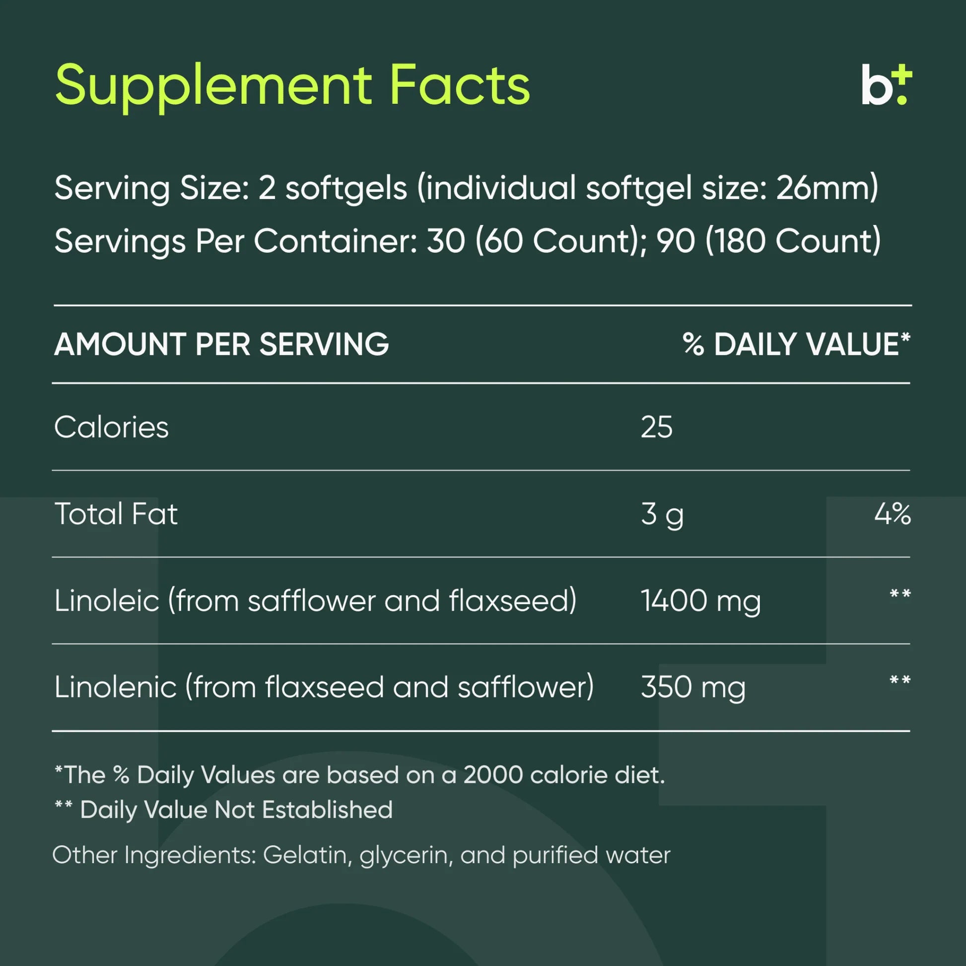 BodyBio Balance Oil Softgels