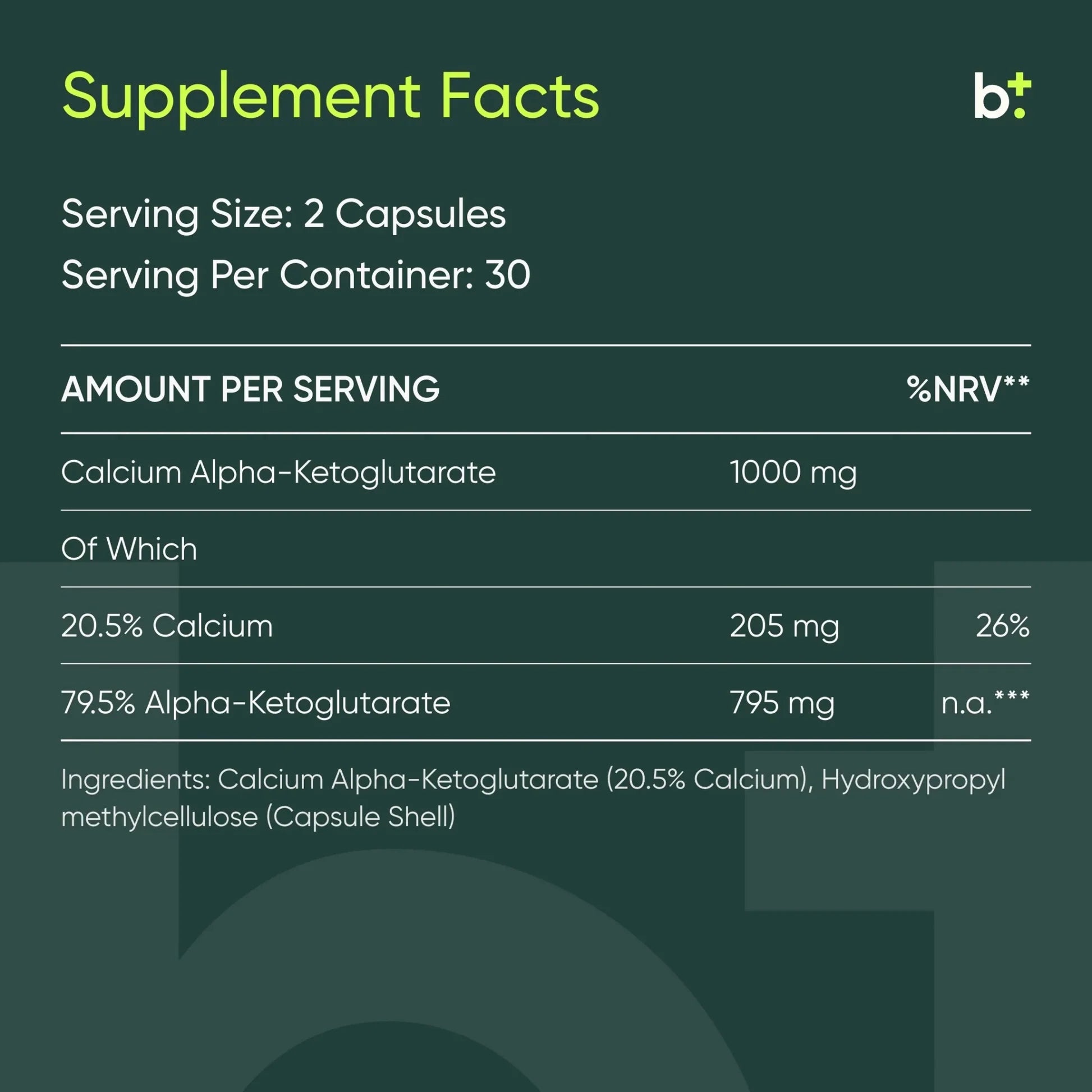 Calcium Alphaketoglutarate
