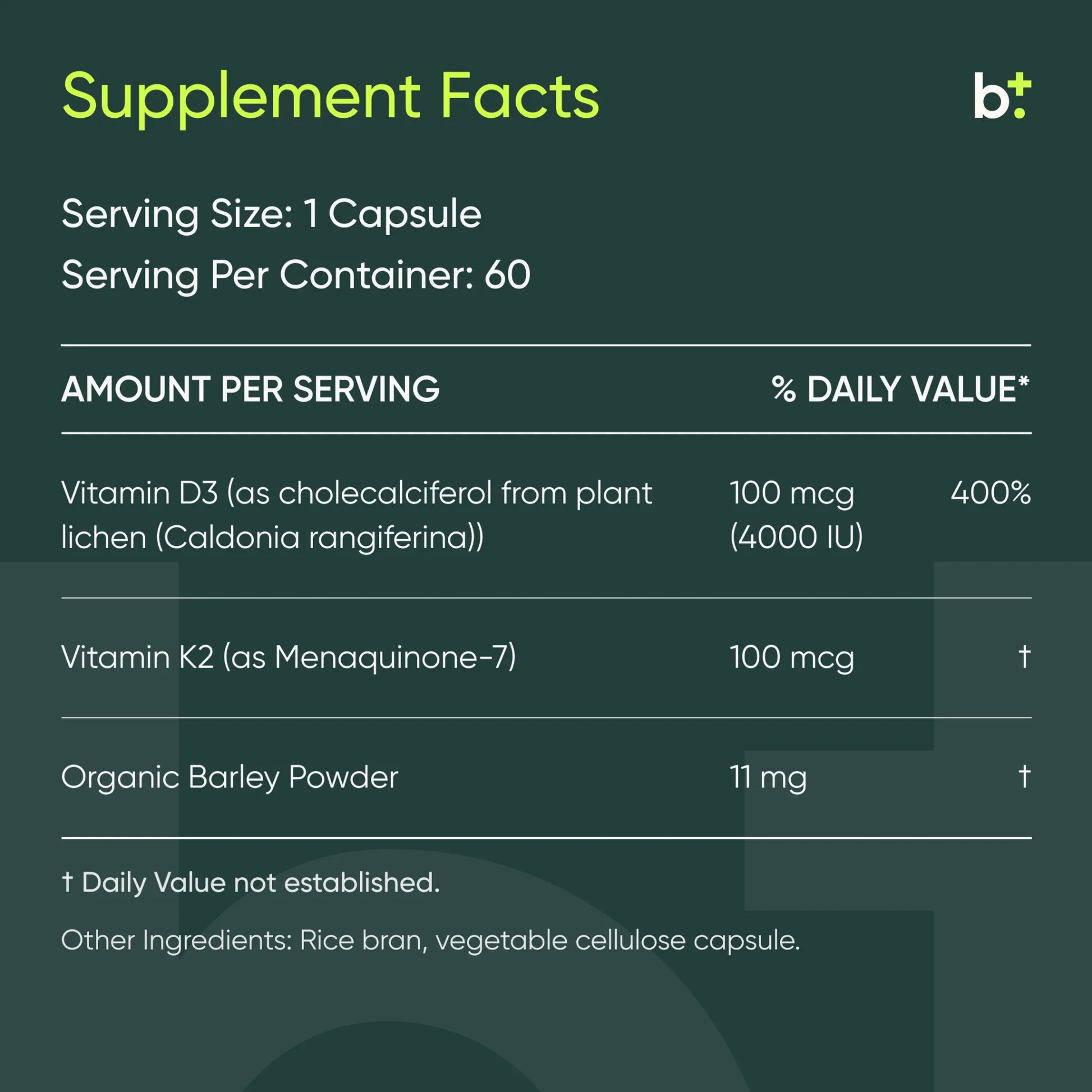 D3K2 60 Capsules