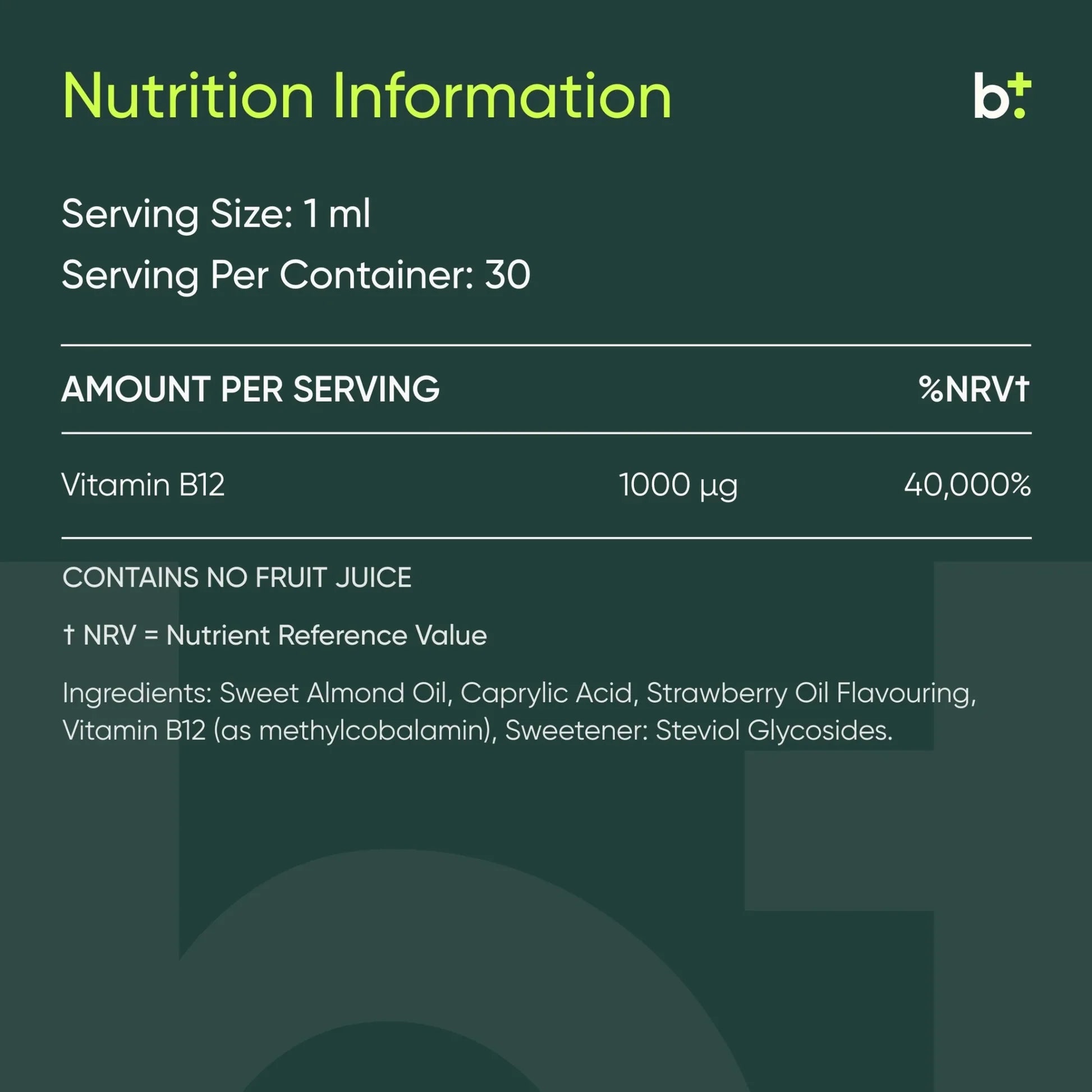 Hinnao Methyl B12 30 doses/1000mcg per dose