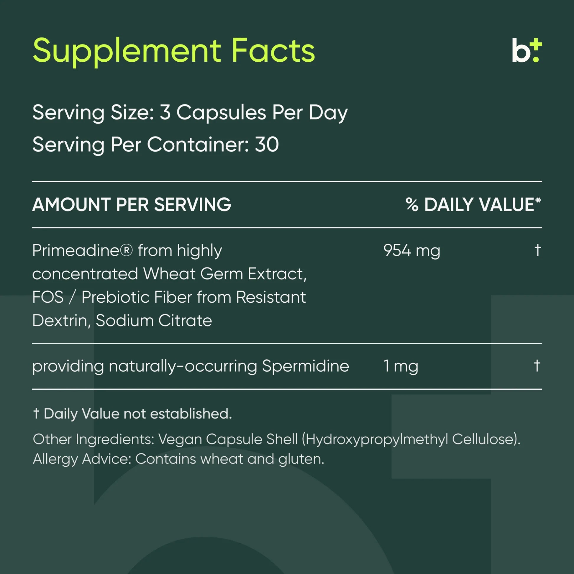 Primeadine Premium Spermidine Supplement